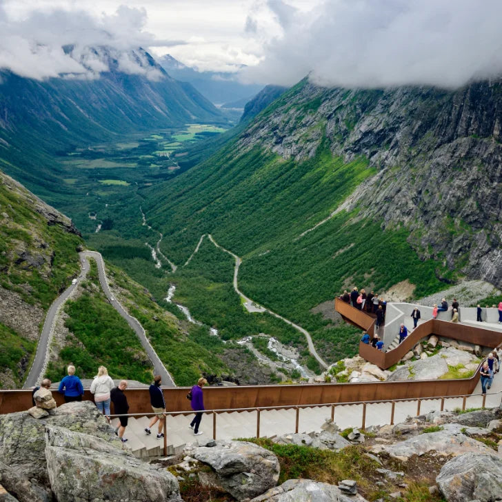 Norwegia Fiordy Trollstigen Punkt Widokowy